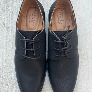 Perry Ellis Portfolio Ultrafoam Bennett Black Dress Shoes Mens Size 9.5 NWOB!